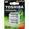 4 Piles Toshiba Préchargé HR03 AAA 750 MAh -TOSHIBA Soldes Boutique 33579184 1