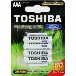 4 Piles Toshiba Préchargé HR03 AAA 750 MAh -TOSHIBA Soldes Boutique 33579184 4