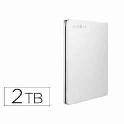 Disque Dur Externe Toshiba Canvio Slim Hdd 2,50 » 5.000 Mbit/s Usb 3.0 2 Tb Couleur Blanche
