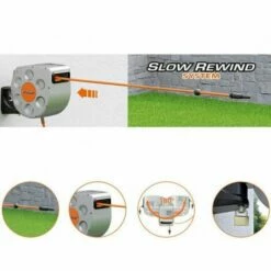 Enrouleur Tuyau Arrosage Extensible 20m CLABER Devidoir Mural Diam 12 Mm (1/2) Rembobinage Automatique -TOSHIBA Soldes Boutique 50341600 5