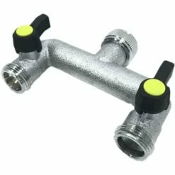 Robinet De Dérivation CLABER En Laiton 2 Voies 3/4 Avec Vannettes - 9601