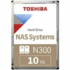Disque Dur Interne - TOSHIBA - NAS N300 - 10To - 7200 Tr/min - 3,5 (HDWG11AEZSTA)